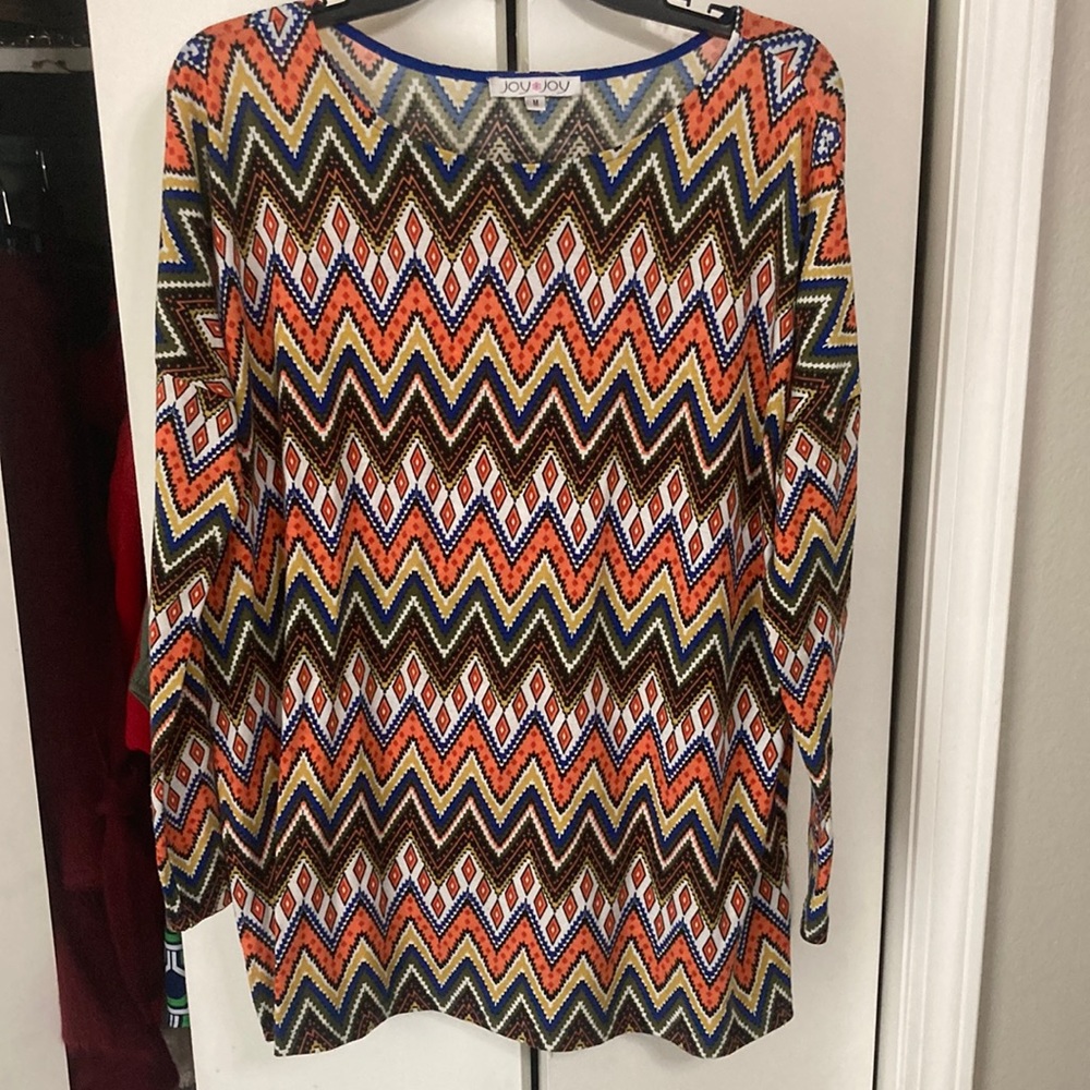 Aztec Print Tunic by Joy Joy